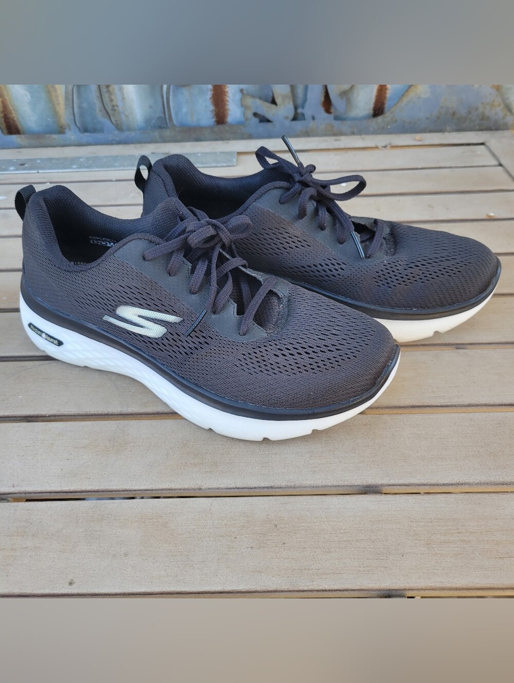 Skechers Black Mesh Athletic Sneakers